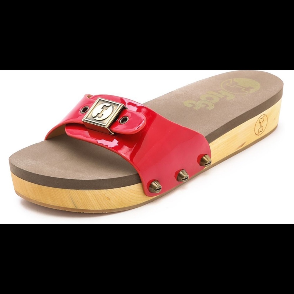 Flogg Nikita Red Slide Sandals